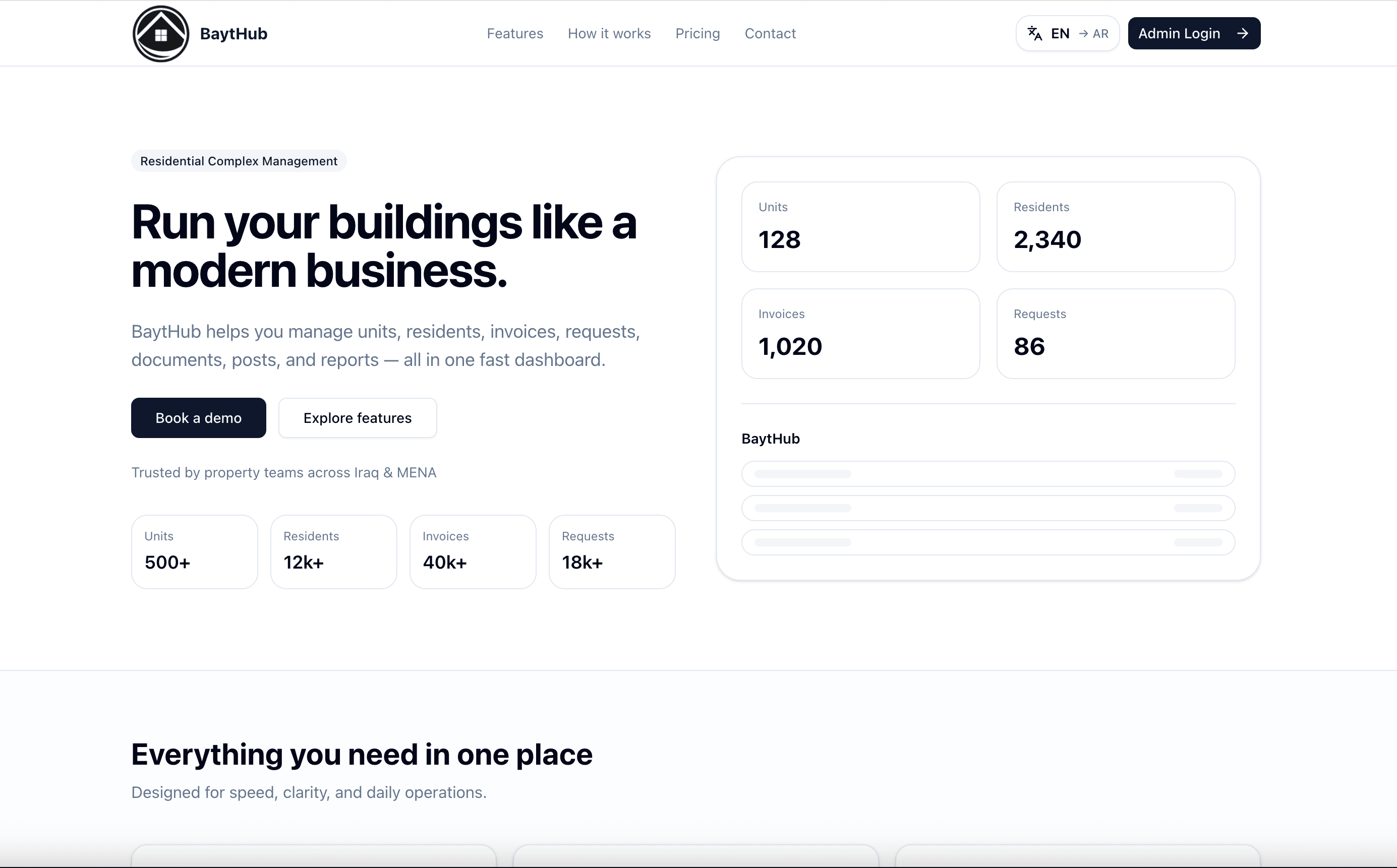 BaytHub residential community branding