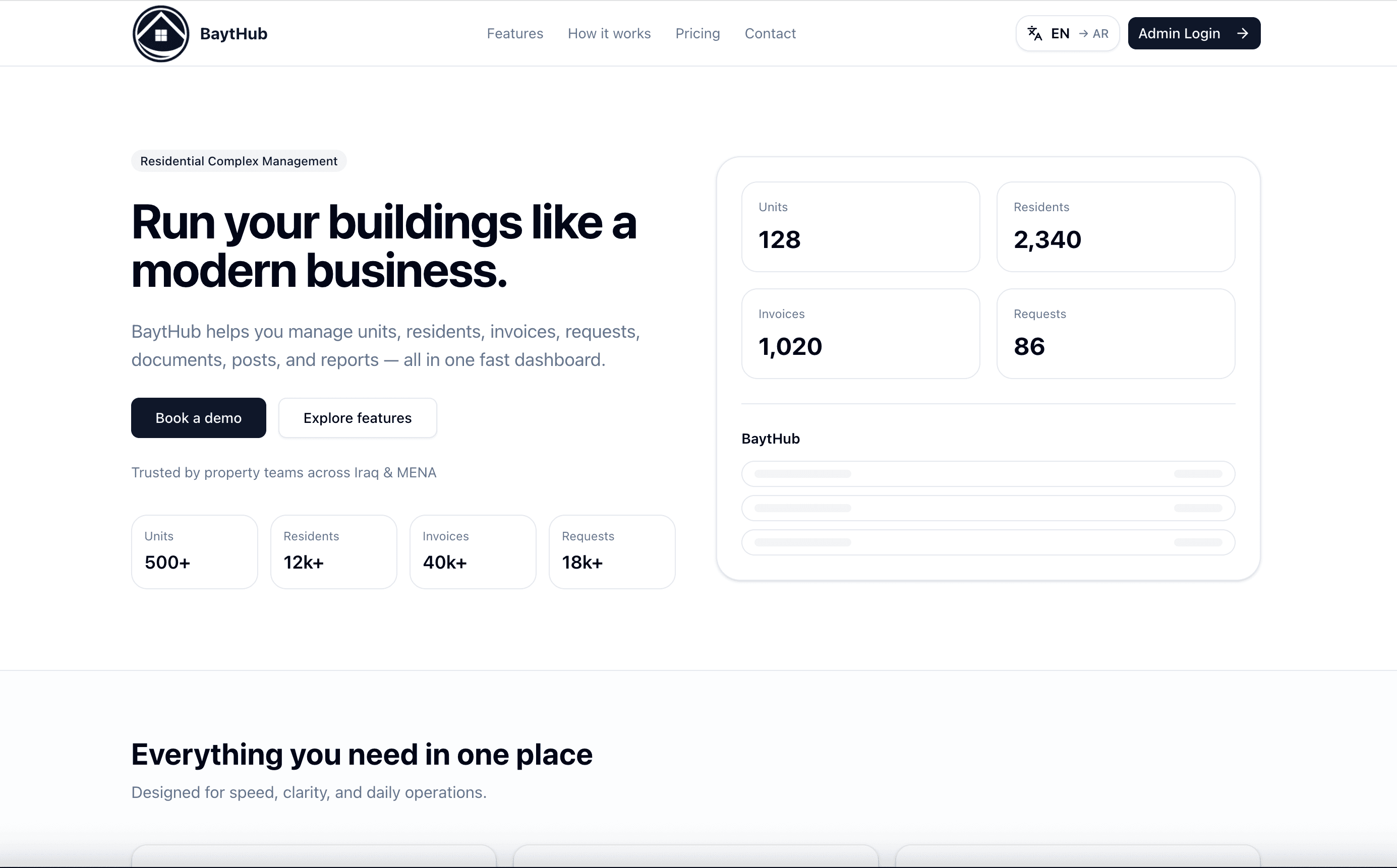BaytHub residential community branding